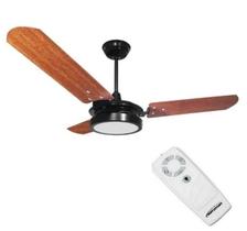 Ventilador de Teto com Controle Remoto Valen LED 18w Preto Mogno Ventex