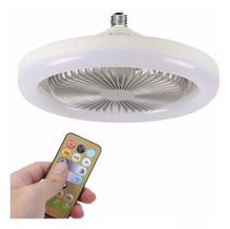 Ventilador De Teto Com Lampada Led Controle Remoto - Led Smart Fan LIGHT - E27 - 30 W