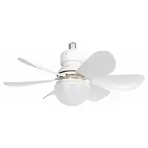 Ventilador de Teto com Lâmpada LED E27 40W - Silencioso, Moderno e com Controle Remoto