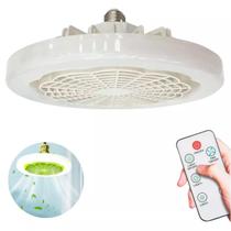Ventilador de Teto com LED Ajustável e Controle Remoto E27 Ventilador de Teto com LED Ajustável e Controle Remoto E27