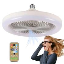 Ventilador De Teto com Led Lâmpada Com Controle Remoto Inteligente Controle de Luz Controle de vento Refresca