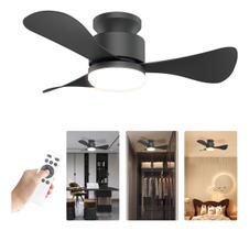 Ventilador De Teto Com Luz E Controle, Silencioso, 71 Cm, Com Motor Dc Reversível, Econômico Com Temporizador Para Quartos, Terraços Ventilador De Teto Com Luz E Controle, Silencioso, 71 Cm, Com Motor Dc Reversível, Econômico Com Temporizador Para Quartos, Terraços