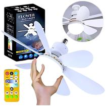 Ventilador de teto Com Luz led 6 Hélices fácil instalação Controle Remoto Bivolt LED 110V220V Ventilador de teto Com Luz led 6 Hélices fácil instalação Controle Remoto Bivolt LED 110V220V