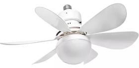 Ventilador de teto Com Luz para Pequenos Espaços (6 Hélices) Controle Remoto LED 30W - BRAZIL HOUSE