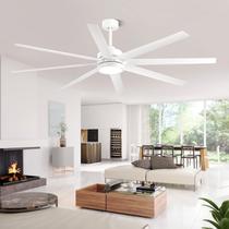 Ventilador de teto Conciseer Modern de 72 polegadas com luzes e controle remoto branco Ventilador de teto Conciseer Modern de 72 polegadas com luzes e controle remoto branco