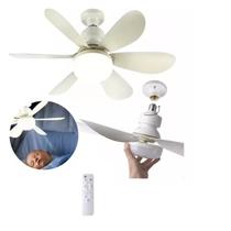 Ventilador de Teto Controle Remoto LED 40w Com Encaixe Soquete E27 Bivolt Ventilador de Teto Controle Remoto LED 40w Com Encaixe Soquete E27 Bivolt