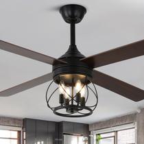 Ventilador de teto Curve Curio 52" Farmhouse Light Remote Silent
