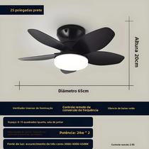 Ventilador De Teto De 25 Polegadas Com Luzes E Controle Remoto, Motor DC Silencioso Reversível, Ventilador De Teto De 25 Polegadas Com Luzes E Controle Remoto, Motor DC Silencioso Reversível,