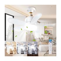 Ventilador de teto de encaixe 16" com luz LED e controle remoto, 3 velocidades Ventilador de teto de encaixe 16" com luz LED e controle remoto, 3 velocidades