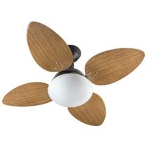 Ventilador De Teto Decorative Jet Preto Fosco 4 Pás MDF Mogno 130W 127V C3V 26-4127 Ventidelta Ventilador De Teto Decorative Jet Preto Fosco 4 Pás MDF Mogno 130W 127V C3V 26-4127 Ventidelta