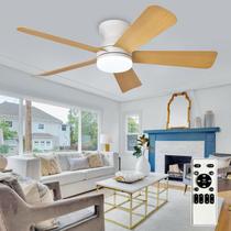 Ventilador de teto Depuley 42" com luz LED de 5 pás Ventilador de teto Depuley 42" com luz LED de 5 pás