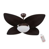 Ventilador de Teto Dormamu Café 4 Pás Tabaco 220V com Controle