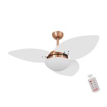 Ventilador de Teto Dormamu Cobre 3 Pás Branco 220V com Controle Ventilador de Teto Dormamu Cobre 3 Pás Branco 220V com Controle