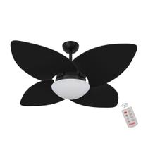 Ventilador de Teto Dormamu Nero 4 Pás Preto 220V com Controle