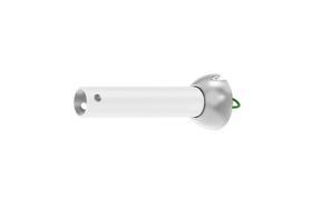 Ventilador de teto Downrod DPXMYG 13 cm branco com cabeça esférica de 2,5 cm OD