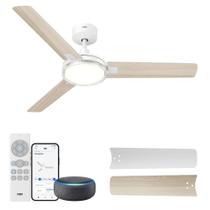 Ventilador de teto Dreo Smart 132cm com luz de 12 velocidades branco Ventilador de teto Dreo Smart 132cm com luz de 12 velocidades branco