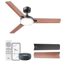 Ventilador de teto Dreo Smart com luzes 132 cm preto 12 velocidades