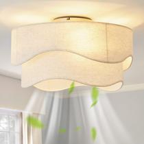 Ventilador de teto DSYBRI 51 cm Flush Mount Boho com controle remoto Ventilador de teto DSYBRI 51 cm Flush Mount Boho com controle remoto