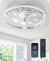 Ventilador de Teto EDISHINE 51cm com Luz LED e Controle Remoto 6 Velocidades DC Ventilador de Teto EDISHINE 51cm com Luz LED e Controle Remoto 6 Velocidades DC