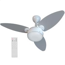 Ventilador De Teto Elluz Branco/Cinza 3P C/R Inverter Bivolt Ventisol
