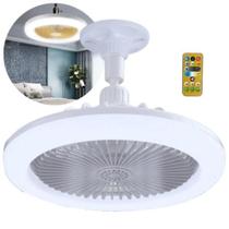 Ventilador de teto em led silencioso controle remoto bivolte