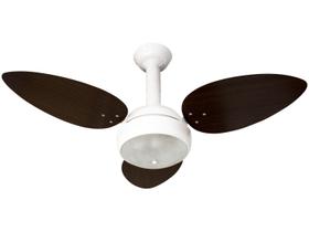 Ventilador De Teto Exuberance Miray Branco 3 Pás Tabaco 130W 127V C3V 40-3116 Ventidelta