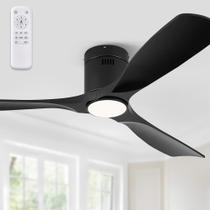 Ventilador de teto Fabbulous 132cm com luzes, controle remoto de 3 cores de LED