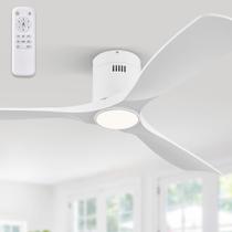Ventilador de teto Fabbulous 132cm LED 3 cores, controle remoto de 6 velocidades