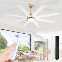 Ventilador de teto Fabbulous 165 cm 8 lâminas 3CCT Remote Gold Ventilador de teto Fabbulous 165 cm 8 lâminas 3CCT Remote Gold
