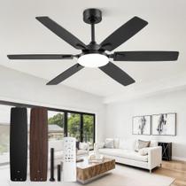 Ventilador de Teto Fanbulous 132 cm com Luz LED 3CCT Controle Remoto 6 Velocidades