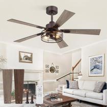 Ventilador de Teto Fanbulous 152 cm com Hélices Duplas Rústicas