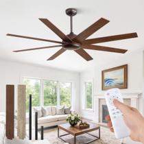 Ventilador de Teto Fanbulous 157 cm 8 Pás Bronze Envelhecido com Controle Remoto Ventilador de Teto Fanbulous 157 cm 8 Pás Bronze Envelhecido com Controle Remoto