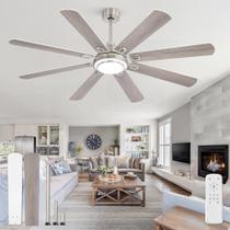 Ventilador de Teto Fanbulous 165 cm com Luz, Controle Remoto, 8 Hélices, Motor DC Ventilador de Teto Fanbulous 165 cm com Luz, Controle Remoto, 8 Hélices, Motor DC