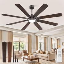Ventilador de Teto Fanbulous 183 cm 8 Hélices Controle Remoto 6 Velocidades 3CCT