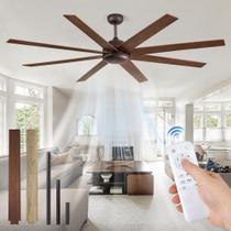 Ventilador de Teto Fanbulous 183 cm Marrom com Controle Remoto e Motor DC de 6 Velocidades Ventilador de Teto Fanbulous 183 cm Marrom com Controle Remoto e Motor DC de 6 Velocidades
