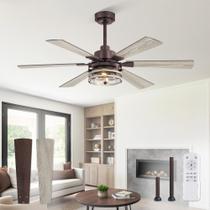 Ventilador de Teto Fanbulous 48" 6 Hélices com Controle Remoto Luz 6 Velocidades Motor DC Ventilador de Teto Fanbulous 48" 6 Hélices com Controle Remoto Luz 6 Velocidades Motor DC