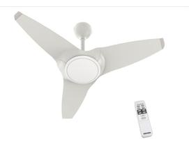 Ventilador De Teto Flow Led Branco Inverter Bivolt Ventisol Luz Branca Fria