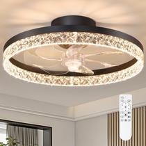 Ventilador de teto FOLKSMATE Low Profile Flush Mount LED Light Ventilador de teto FOLKSMATE Low Profile Flush Mount LED Light