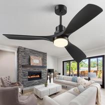 Ventilador de teto Forrovenco 60" Black Light Remote Outdoor Ventilador de teto Forrovenco 60" Black Light Remote Outdoor