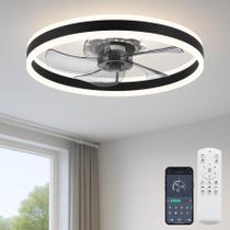 Ventilador de Teto Fszdorj F105 51 cm de Embutir com LED e 6 Velocidades Ventilador de Teto Fszdorj F105 51 cm de Embutir com LED e 6 Velocidades