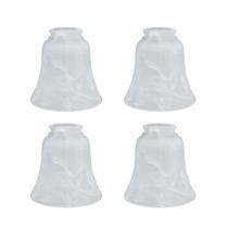 Ventilador de teto Glass Shade Aspen Creative Alabaster, pacote com 4