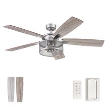 Ventilador de Teto Honeywell Carnegie Industrial 132cm com Luz