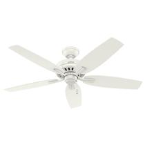 Ventilador de teto Hunter 53319 Newsome 132cm White Pull Chain