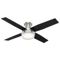 Ventilador de Teto Hunter Dempsey 132 cm LED Controle Remoto Carvalho Preto Ventilador de Teto Hunter Dempsey 132 cm LED Controle Remoto Carvalho Preto