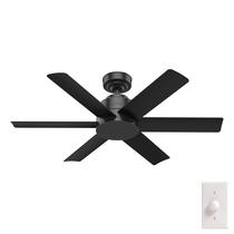 Ventilador de teto Hunter Kennicott 44" Black 6-Blade Wall Control
