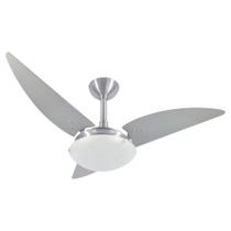 Ventilador de Teto Infinity 2012 Plus Alumínio Escovado 3 Pás Titânio 127v