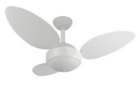 Ventilador de Teto Infinity Commerce Colonial Branco 3 Pás Rattan Bco 110V+Controle 1057