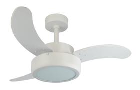 Ventilador de Teto Infinity Evolution LED 3000K 3P Mdf Branco 110V+Controle 1052-E