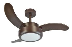 Ventilador de Teto Infinity Evolution LED 6000K Marrom/Tb 3P Mdf 110V+Controle 1052-E