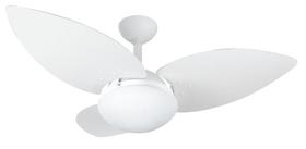 Ventilador de Teto Infinity Lótus Branco 3 Pás Uv Brancas 110V+Controle 1025